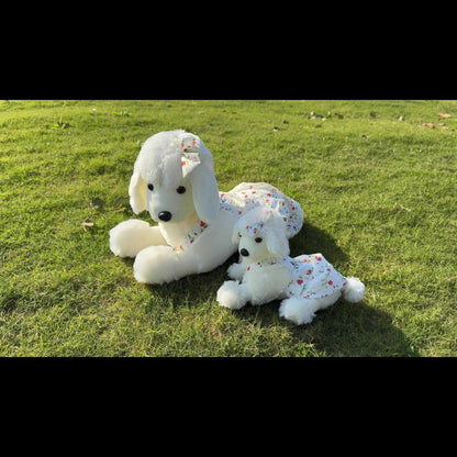 Simulation Poodle Plush Toys Cute Soft Poodle Stuffed Animal Plush Doll KaWai Cute Expression Emotional Companion Plush Toys Room Decorations Birthday And Holiday Gifts for Girls And Boys Easter Valentine's Day Gift