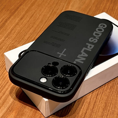 Shockproof TPU iPhone Case with God's Plan Slogan Design