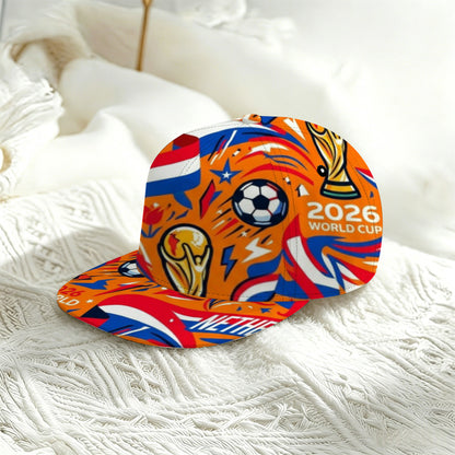 2026 World Cup Fan Baseball Cap with Dutch Flag Design