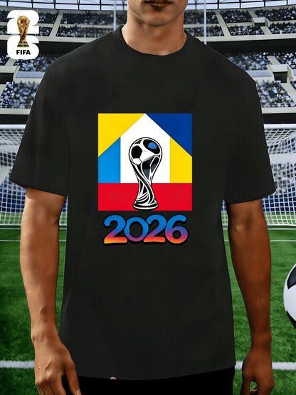 Men's FIFA 2026 Casual Crew Neck T-Shirt for Training & Running