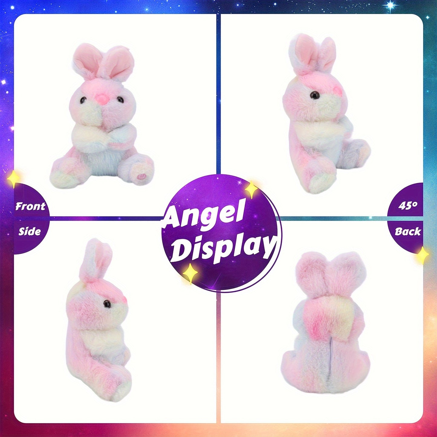 Light up Plush Bunny Rabbit Stuffed Animal Rabbit Plushie Toy Glow in The Dark Bedtime Companion Easter Bunny Gift for Kids, Best Gifts for Easter Day