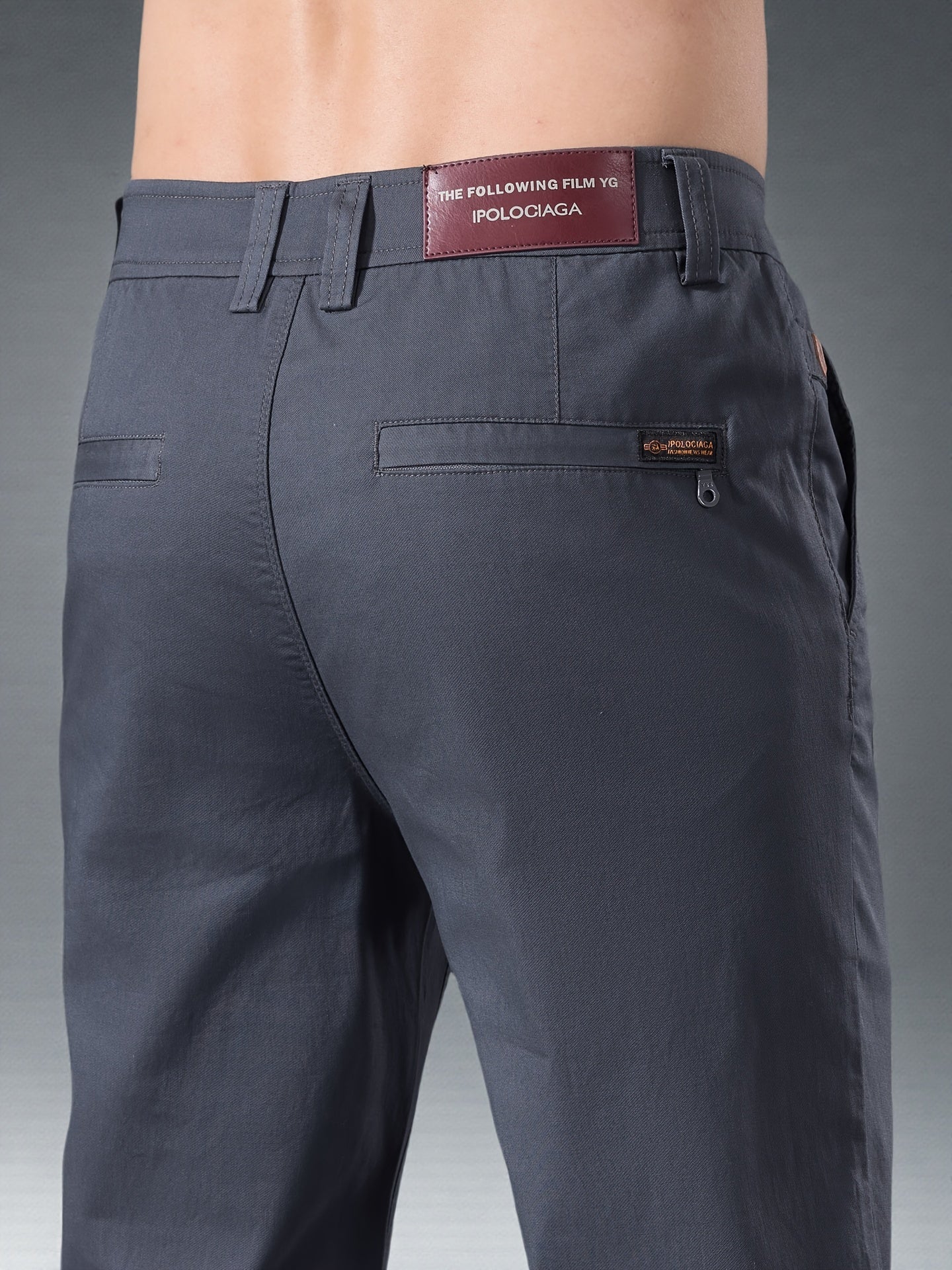 Men's High-End Cotton Twill Chinos - Comfortable Casual Fit