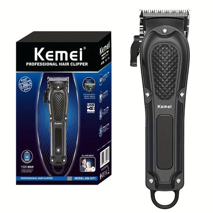 Kemei KM-1071 էլեկտրական մազ կտրիչ USB լիցքավորվող անլար մորուքի կտրիչ տղամարդկանց համար հզոր մազ կտրող գործիք