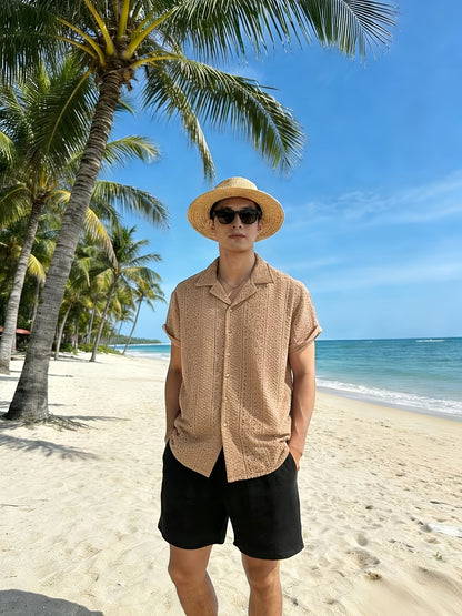 Men's Casual 2-Piece Jersey Set with Breathable Fabric