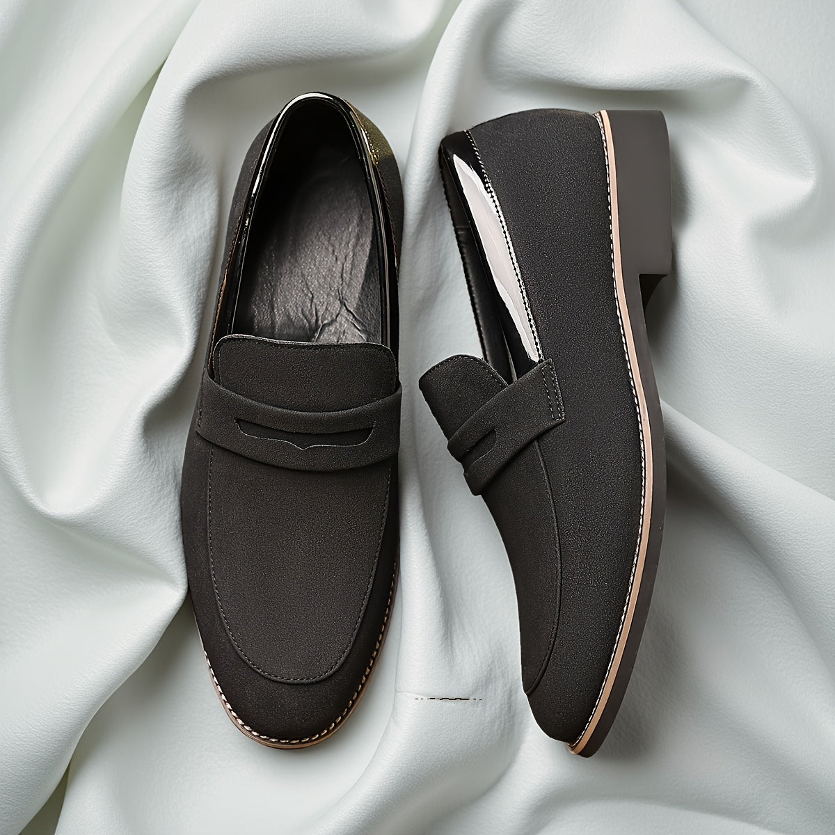 Italian-Style Matte PU Loafers for Casual Everyday Comfort