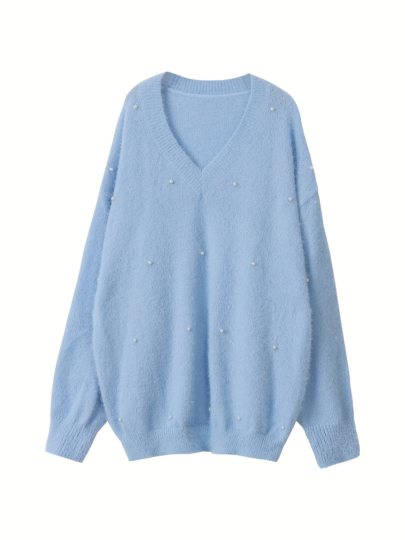 Մեծ չափս - Կանացի հարմարավետ դեղին V-ձև օձիքով սվիտեր՝ մարգարիտ կոճակներով և բրդյա եզրերով թևքերով - Ասիմետրիկ եզր, երկրաչափական նախշ, առօրյա ձմեռային սվիտեր առօրյա հագուստի համար, Ձմեռային հագուստ | V-ձև օձիքով սվիտեր | Մարգարիտ կոճակների մանրամասներ, Sw