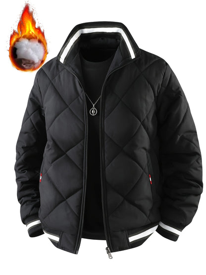 2025 New Winter Men's Sports Jacket, Fashion Casual Thickened Stand Collar Youth Trendy Outerwear