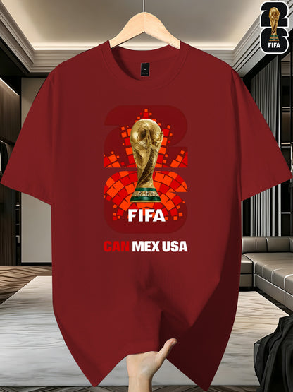 Men's FIFA 2026 World Cup T-Shirt Casual Polyester Top