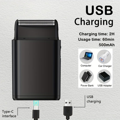 1-Piece/4-Piece Hair & Beauty Set – Rechargeable Electric Hair Clipper, Beard Trimmer, Nose Hair Trimmer, Shaver, Adjustable Length, Ideal for Men's Home Haircuts, Travel, Styling, and Beard Grooming, Perfect Gift for Men