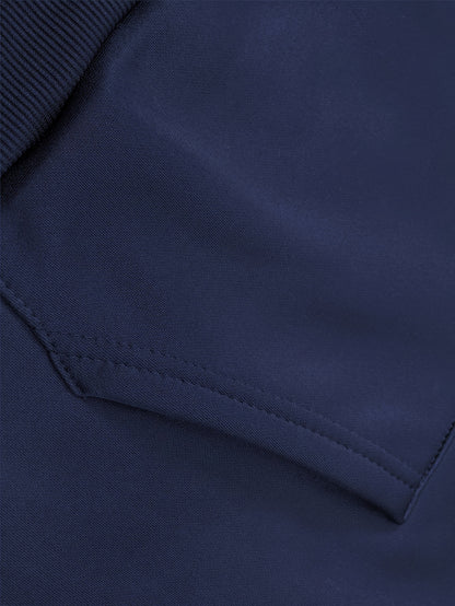 Men's Fleece-lined Cozy Hooded Sweatshirt With Drawstring And Kangaroo Pocket, Men's Hoodie For Winter Outdoor