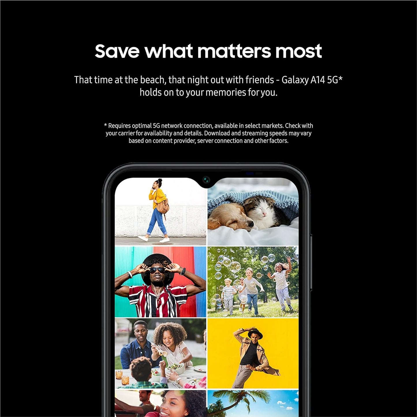 SAMSUNG Galaxy A14 5G a Series Cell Phone, Factory Unlocked Android Smartphone, 64GB W/Expandable Storage, Long Battery Life, 13MP Camera, 6.6" Infinite Display Screen, US Version, 2023, Black