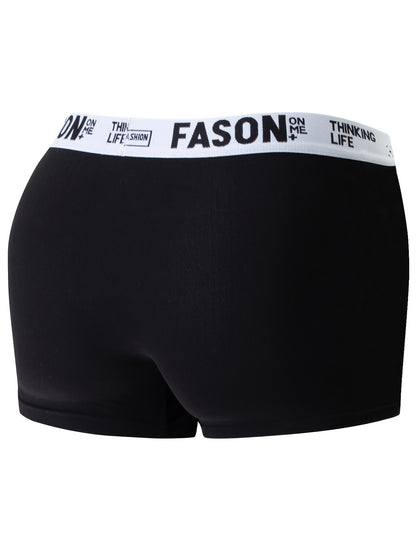 Men's Breathable Stretch Boxer Briefs - Comfortable Solid Colors