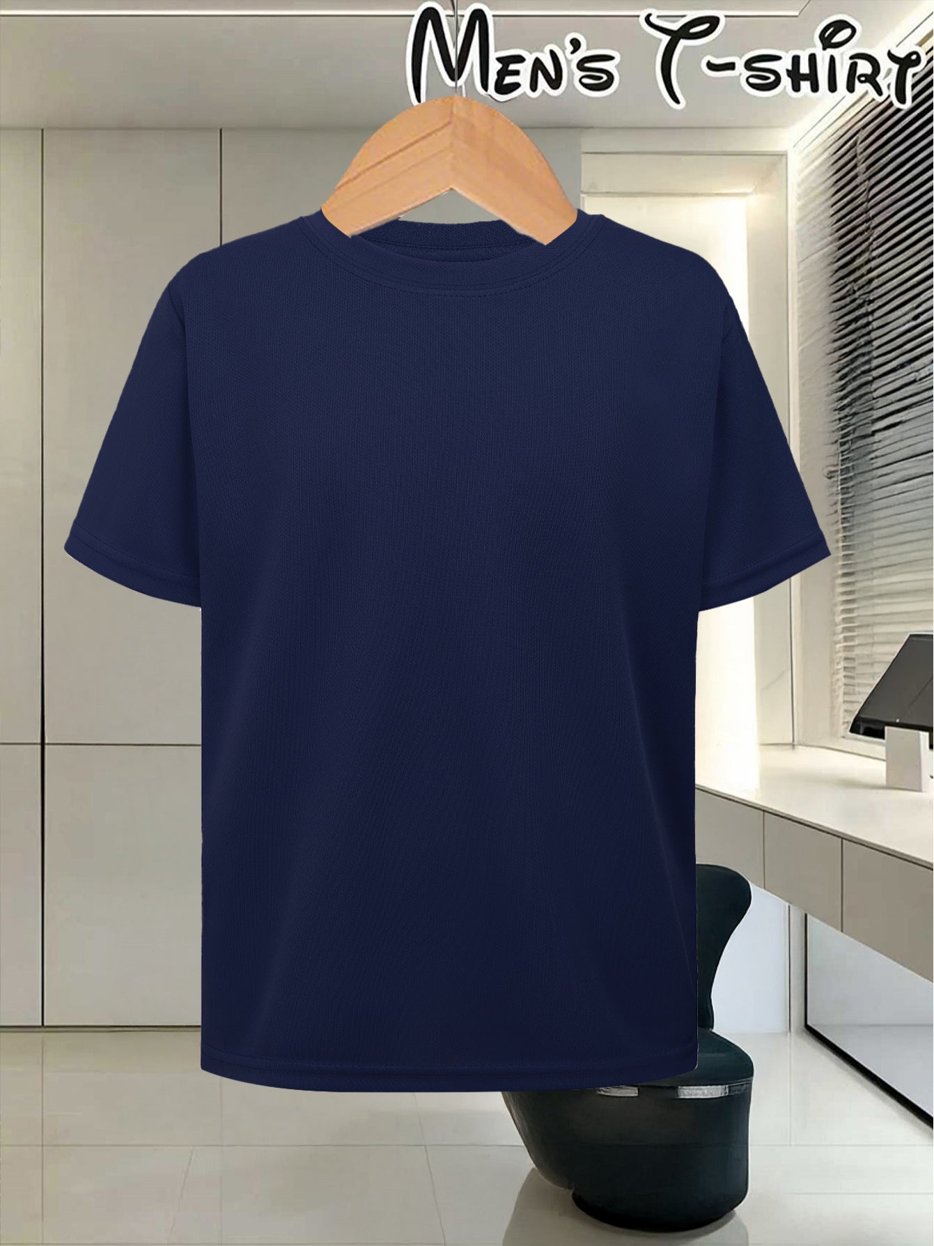 Men's Custom Polyester Crew Neck T-Shirt - Casual Summer Wear