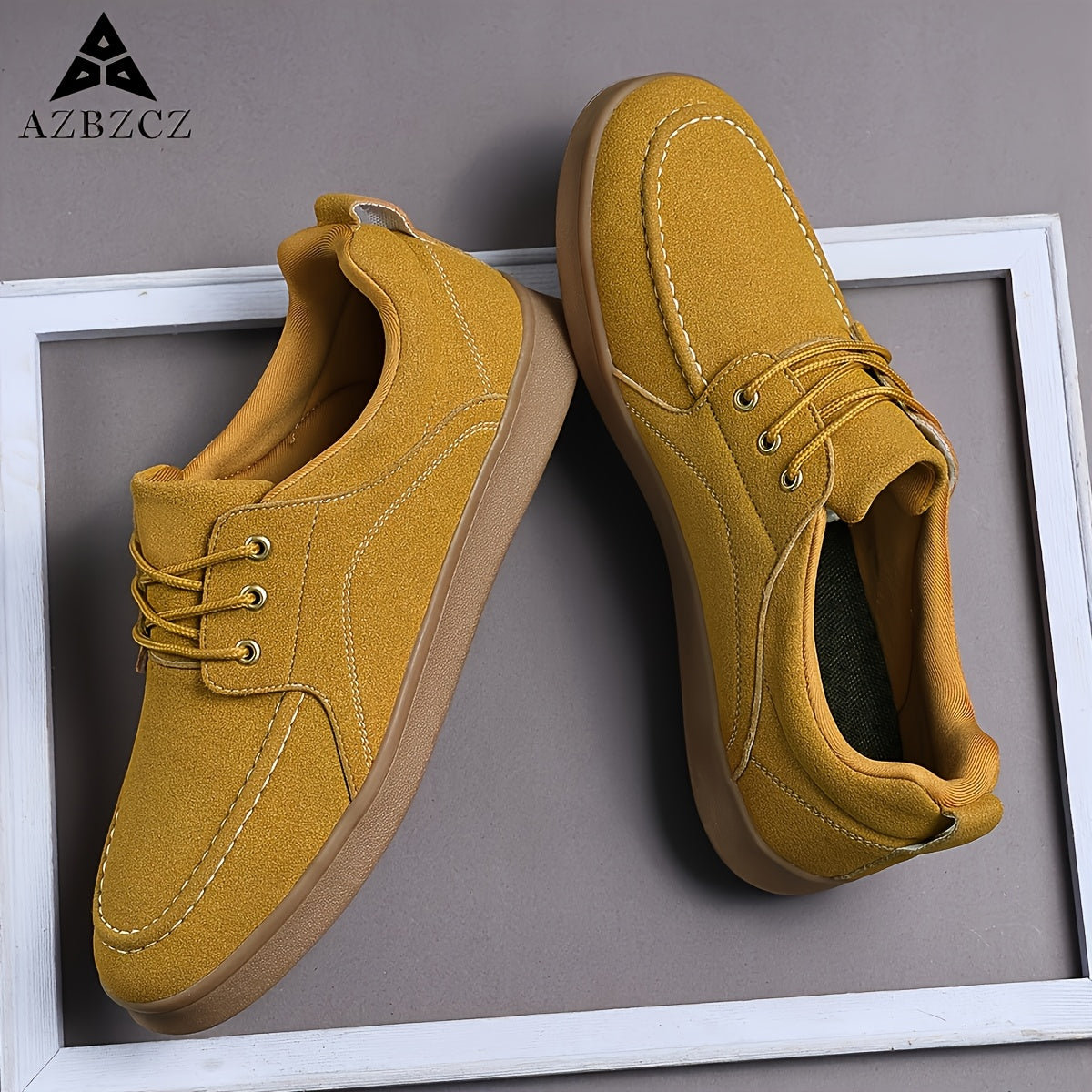 Men's Casual Lightweight Lace-Up Low Top Sneakers