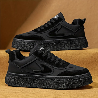 Men's Fashion Sneakers - Casual Lace-Up, All-Season Grip Shoes with Durable PU & EVA Material, Movement Style, Leisure Style, Four Seasons