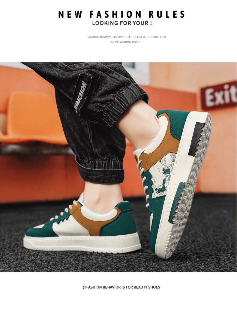 1pair Unisex All-Season Casual Hiking Sneakers, Low Top Faux Upper, Fabric Lining, PVC Sole, Comfortable Walking Shoes for Men and Women