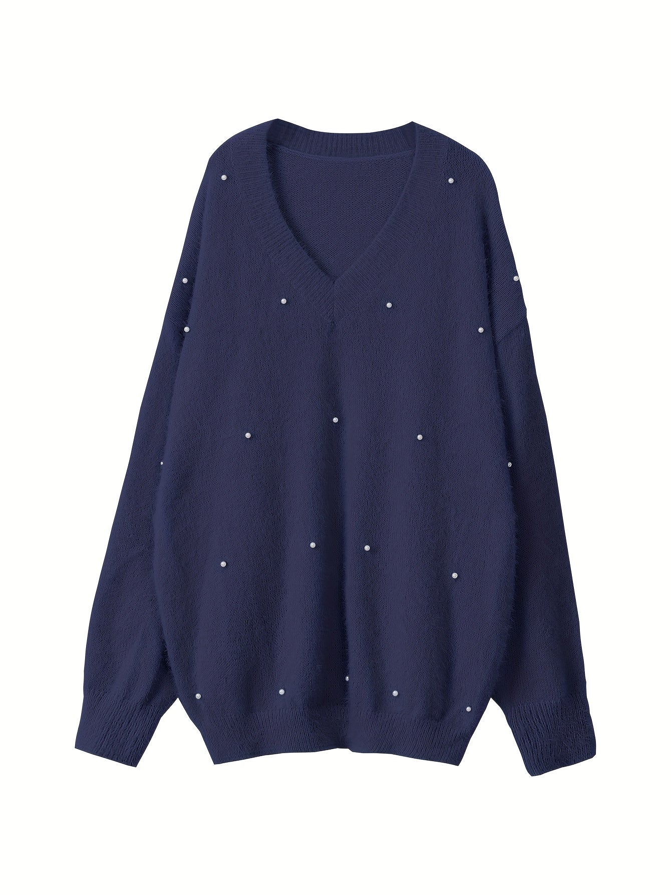 Մեծ չափս - Կանացի հարմարավետ դեղին V-ձև օձիքով սվիտեր՝ մարգարիտ կոճակներով և բրդյա եզրերով թևքերով - Ասիմետրիկ եզր, երկրաչափական նախշ, առօրյա ձմեռային սվիտեր առօրյա հագուստի համար, Ձմեռային հագուստ | V-ձև օձիքով սվիտեր | Մարգարիտ կոճակների մանրամասներ, Sw