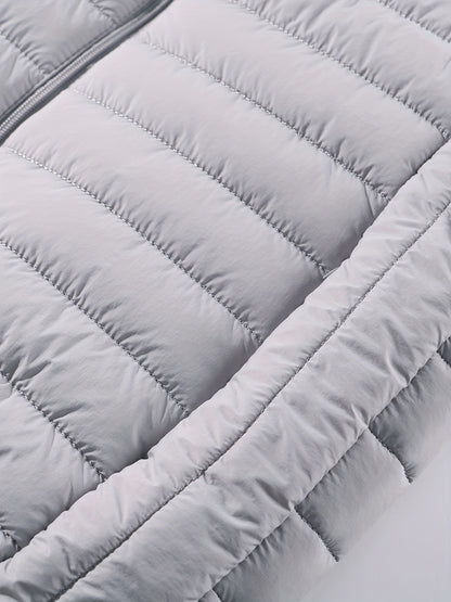 Men's Fashion Solid Color Single Vest, Youth Outdoor Sports Casual Jacket, Men's Spring Autumn Thin Stand Collar Cardigan Vest