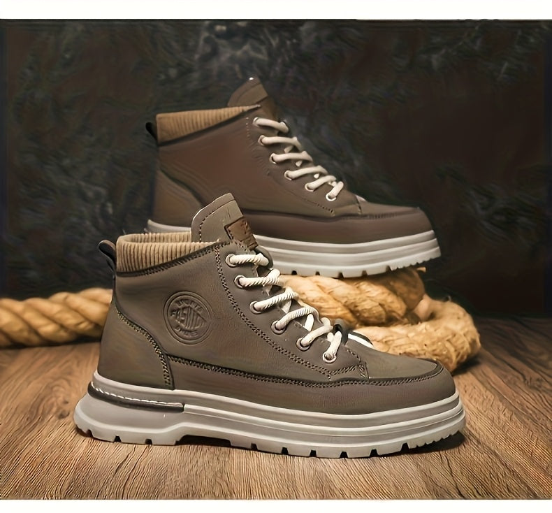 Տղամարդկանց ձմեռային կոշիկներ, հաստացված արտաքին հագուստի համար նախատեսված արշավային կոշիկներ, նորաձև բազմակողմանի աշխատանքային կոշիկներ, բրիտանական կարճ կոշիկներ