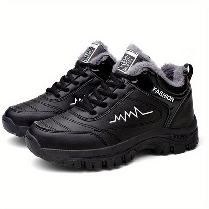 Ձմեռային սպորտային կոշիկներ, տղամարդկանց տաք կոշիկներ, առօրյա, պարզ, հարմարավետ, բարձրորակ, հակասահքային, վազքի կոշիկներ