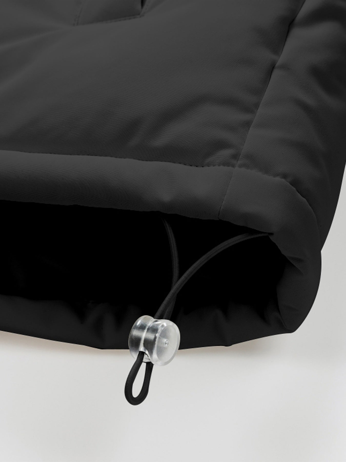 Men'S 2025 New Casual Jacket - Black, Stand Collar, Zip-Up, Long Sleeve, Polyester Filled, Winter Coat with Adjustable Drawstring Hood