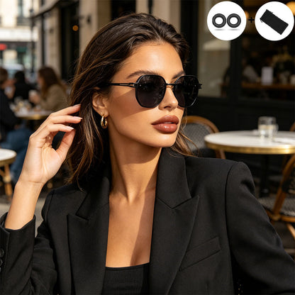 Unisex Retro Small Square Sunglasses with UV400 Protection