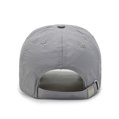 Unisex Polyester Baseball Cap, Quick-Dry Breathable Duck Hat with Reflective Strip, Sun Protection Snap Closure, Hand Wash Only, Stretch Fit for Spring/Summer Outdoor Travel Sports