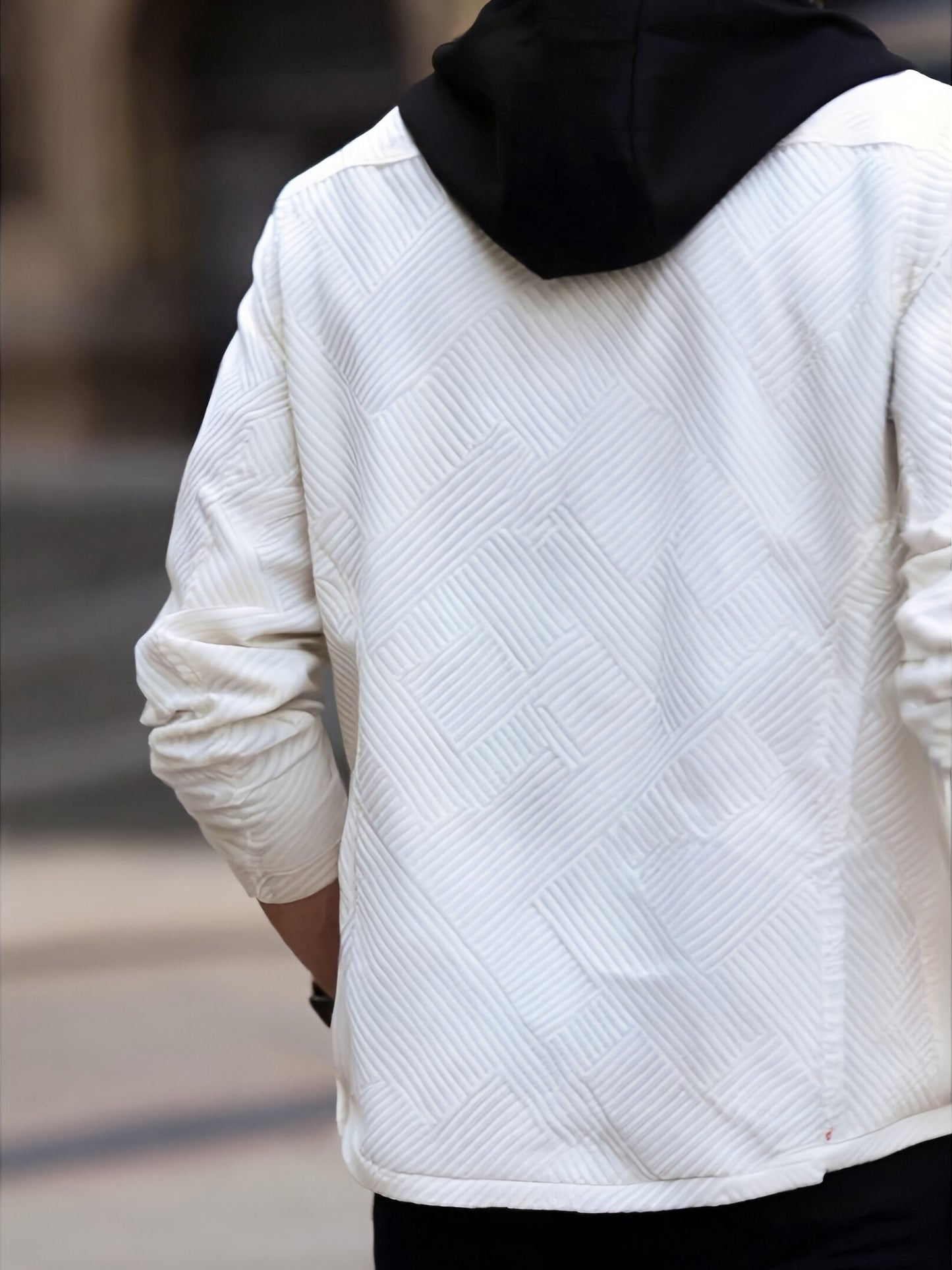 Տղամարդու առօրյա գլխարկով սվիտեր - միագույն երկար թևքով սվիտեր՝ կոճակներով առջևի մասով, սովորական չափսի աշնանային ձմեռային վերնազգեստ ամենօրյա զբոսանքների համար, սվիտեր-բաճկոն, դիմացկուն գործվածք, տրիկոտաժե