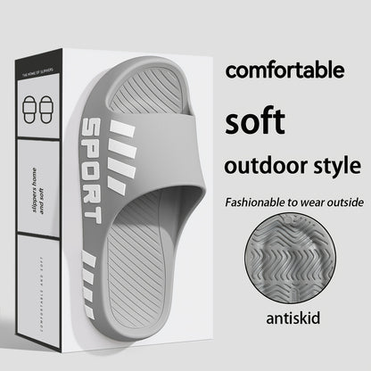 Men'S Casual Summer EVA Slippers | Non-Slip, Durable Sole, Comfortable Slide-On Design, Suitable for Outdoor, Indoor, and Bathroom Use, Unisex - ayq