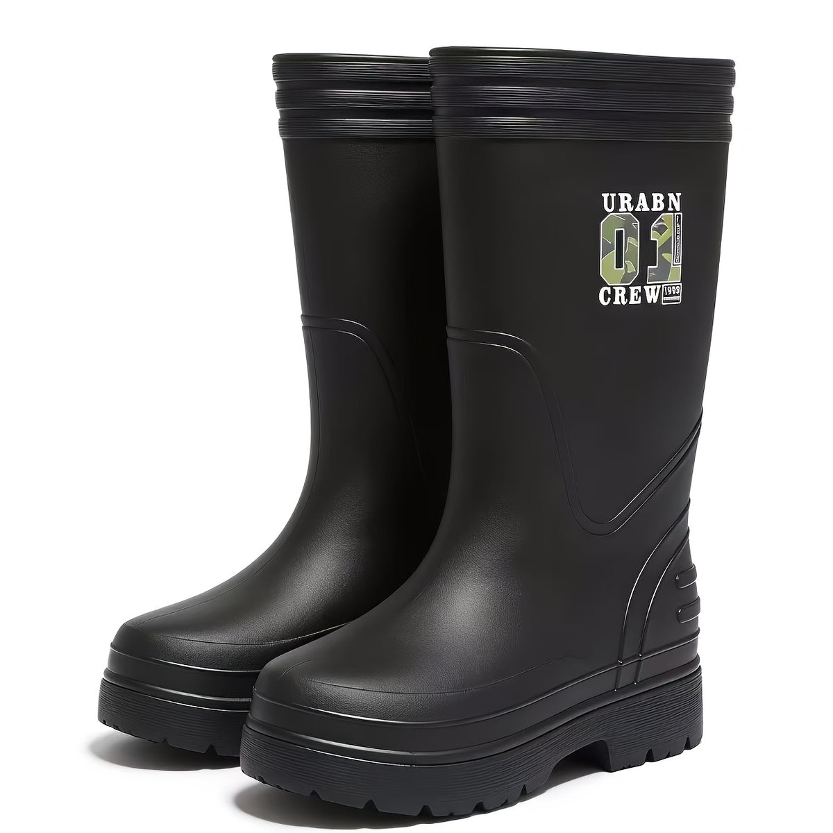 Unisex High-top EVA Foam Rain Boots - Lightweight, Anti-slip, Oil-resi