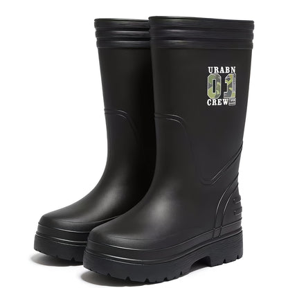 Unisex High-top EVA Foam Rain Boots - Lightweight, Anti-slip, Oil-resi