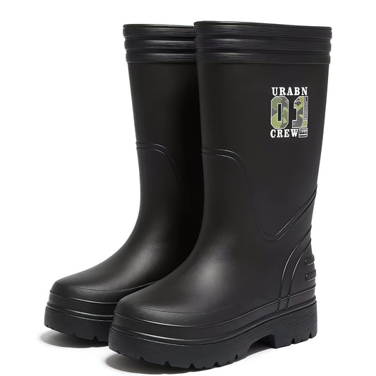 Unisex High-top EVA Foam Rain Boots - Lightweight, Anti-slip, Oil-resi