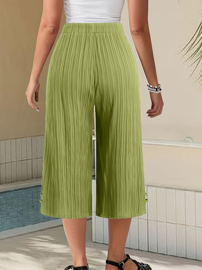 Elegant Women’s Wide-Leg Striped Pants for Spring and Summer