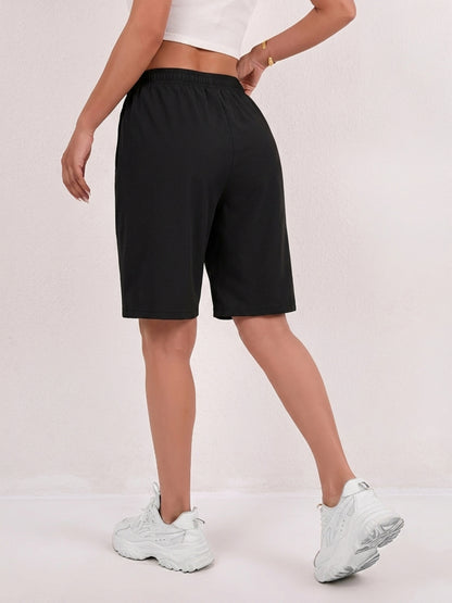 Women’s Lightweight Summer Bermuda Shorts with Drawstring Waist