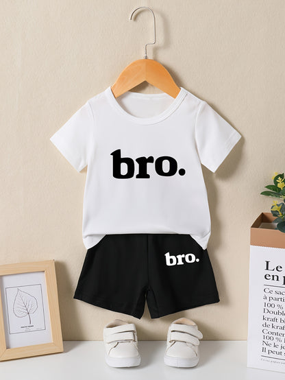 Baby Boy Summer Two-Piece Set Casual Short Sleeve Shirt & Shorts