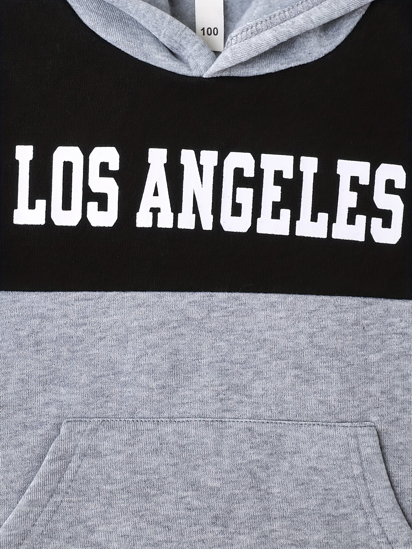 2pcs Boys' Autumn/Winter Fleece-Lined Hooded Sweatshirt and Pants Set, Simple Letter Print Fashion Classic Outfit for Outdoor Sports and Casual Wear, 100% Polyester Knit Stretch Fabric, Ideal Gift Choice for Kids, Perfect for