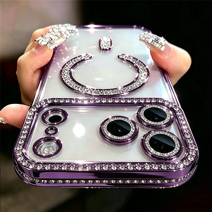 Glitter Transparent Rhinestone Case for iPhone 18 Pro Max