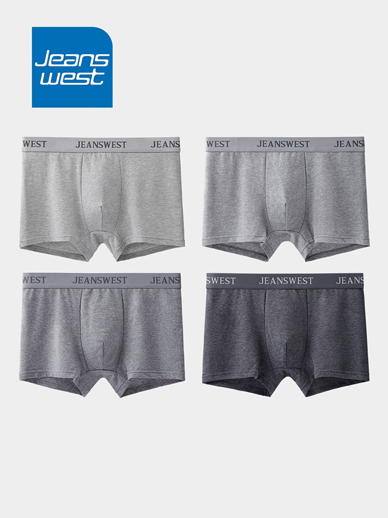 Men's Classic Solid Cotton Briefs 4-Pack Comfortable Fit