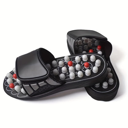 All-Season Polka Dot Massage Slippers with Acupoint Sole