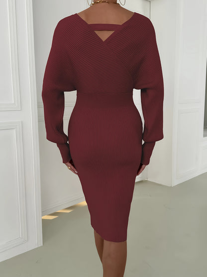 Targeted Women's Sweater Chain Dress