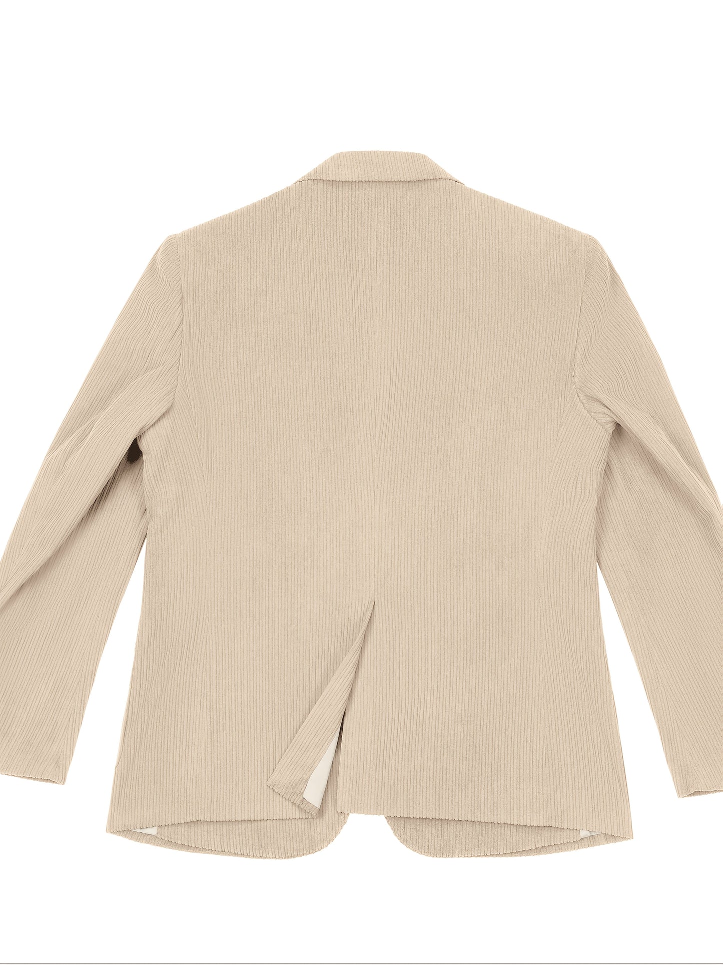 Men'S Navy Corduroy Blazer & Pants - Classic Notch Lapel, Casual Two-Piece Suit with Long Sleeves, Polyester Fabric, All-Season Wear, Casual Attire|Casual Style|Polyester Suit