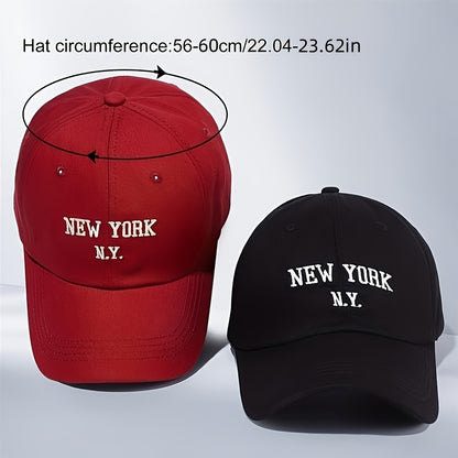 2-Pack Embroidered Baseball Caps for Men & Women, Lightweight Spring H