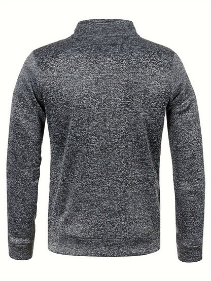 Men's Stand Collar Jacket - Full-Zip Casual Athletic Coat, Light Grey with Lime Accents, Zippered Front Closure for Gym, Office, Everyday - Machine Washable Outerwear, Gym Wear, Sporty Design, Smooth Texture, Lightweight Coat