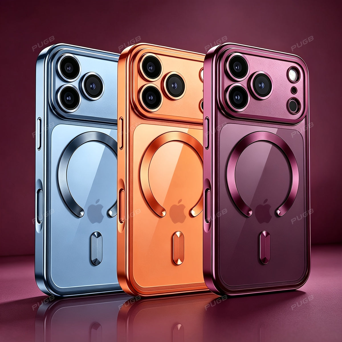 Luxury Transparent Magnetic Silicone Phone Case for iPhone 18 Pro Max