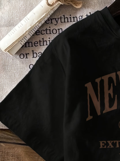 Ladies' Casual T-shirt With Letters, NEW NY USA Pattern, Circular Nect, Summer And Spring Fashion Clothing