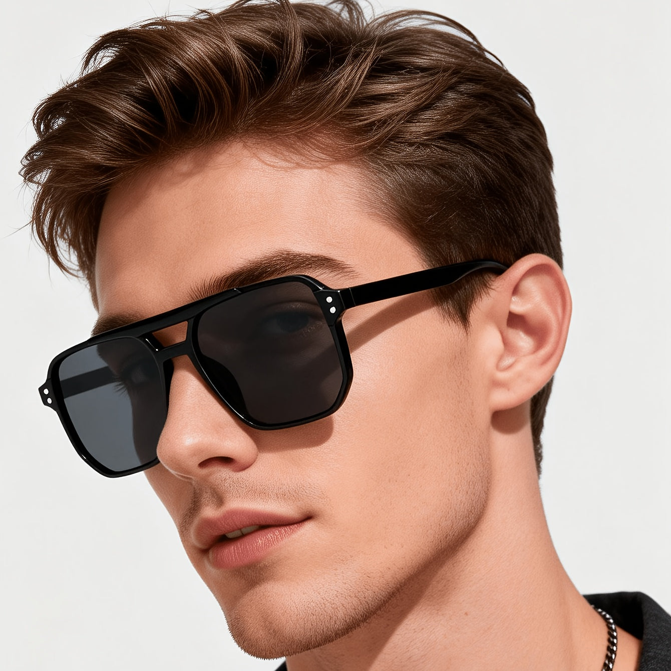 Unisex Geometric UV400 Sunglasses - Stylish Casual & Festival Wear