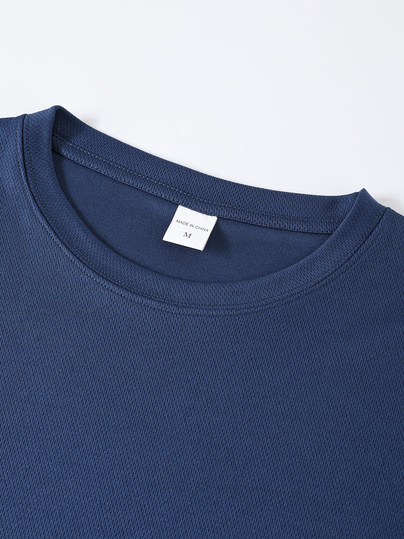 Men's Casual Crew Neck T-Shirt with Breathable Mesh