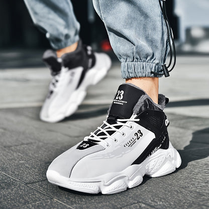Men's Fashion Flannel-Lined Snow Sports Shoes