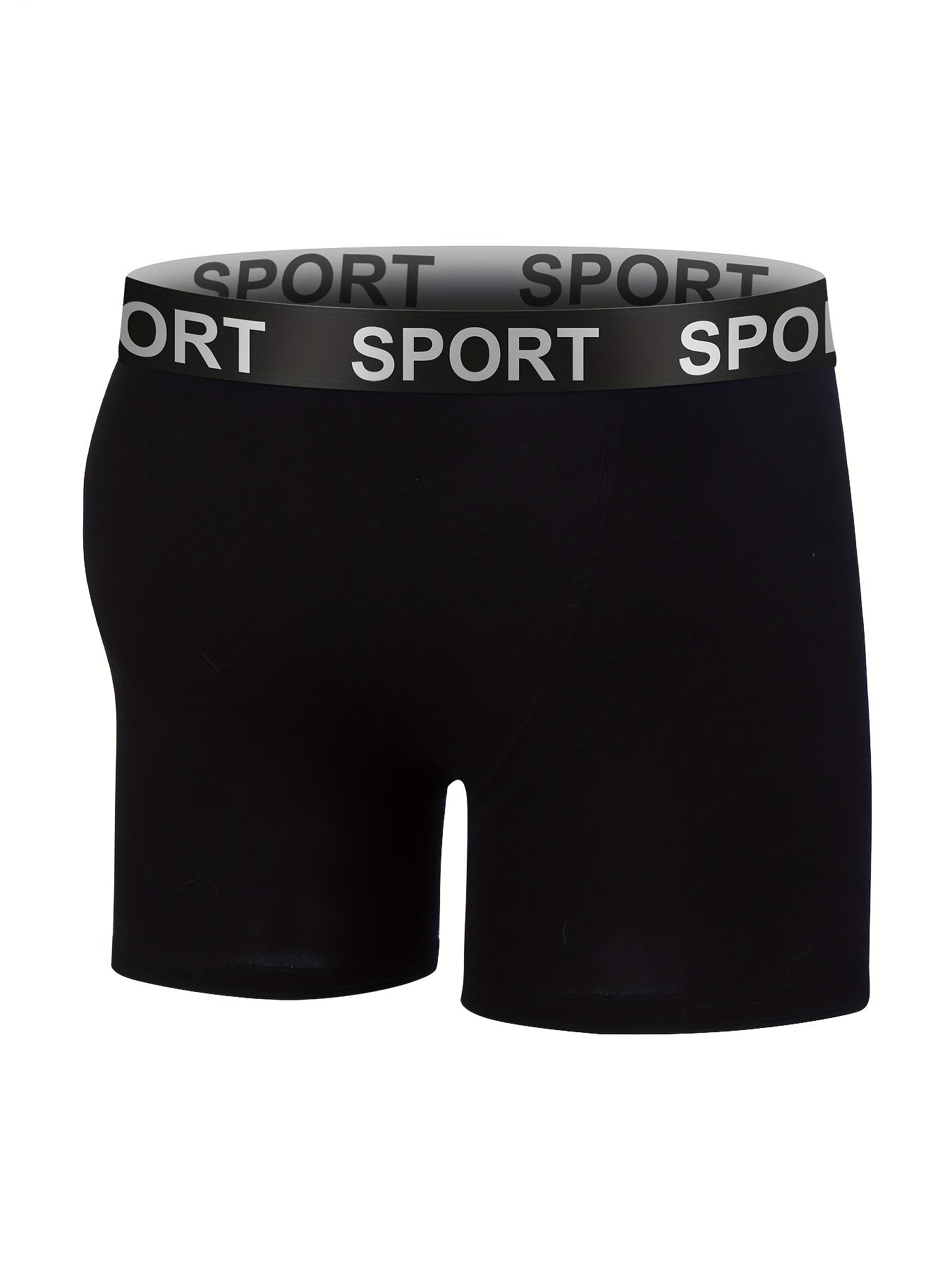 Men's 4-Pack Cotton Stretch Trunk Underwear with Wide Elastic Band