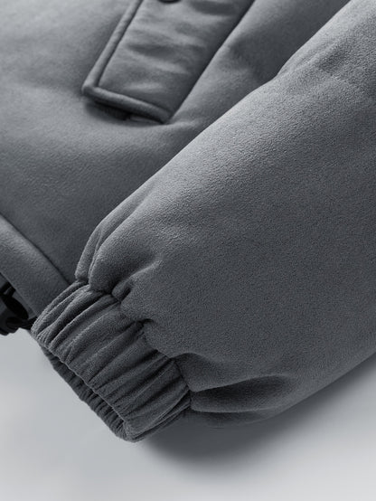 779 Men's Fashion Casual Trendy Thickened Winter Personality Letter Warm Jacket